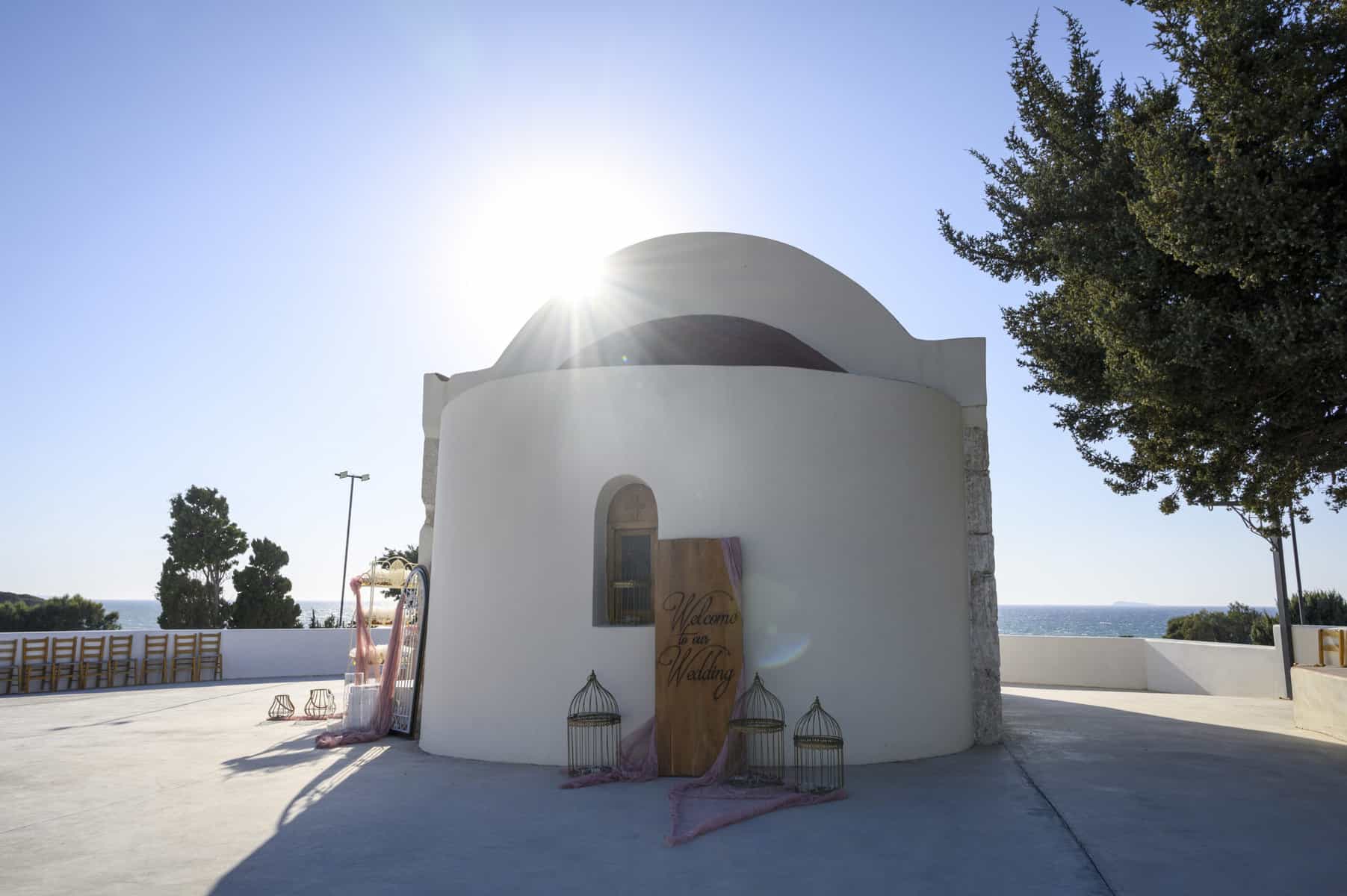 svatba Řecko Kos kaplička Agios Yoannis