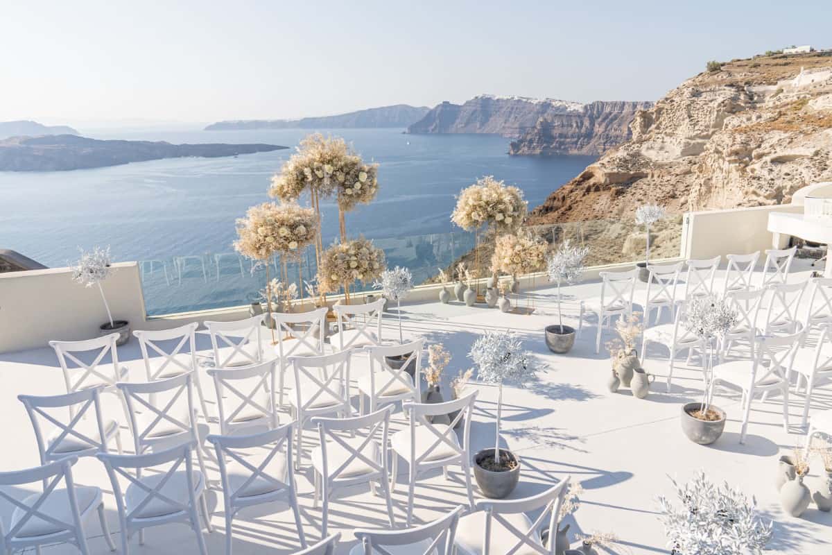 svatba Řecko Santorini El Viento