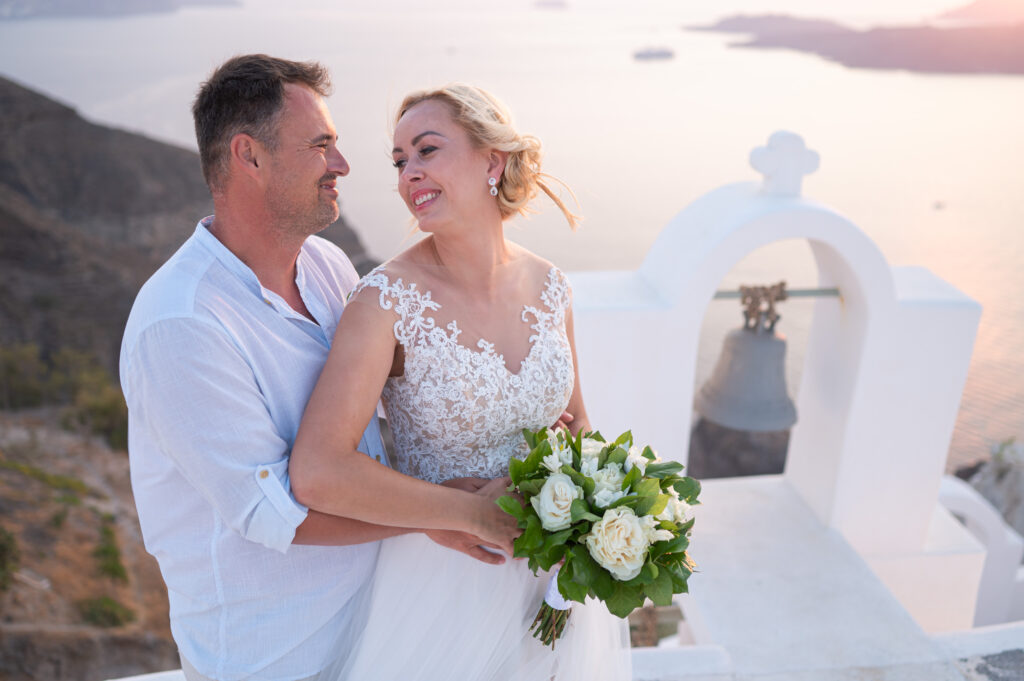svatba Řecko Santorini