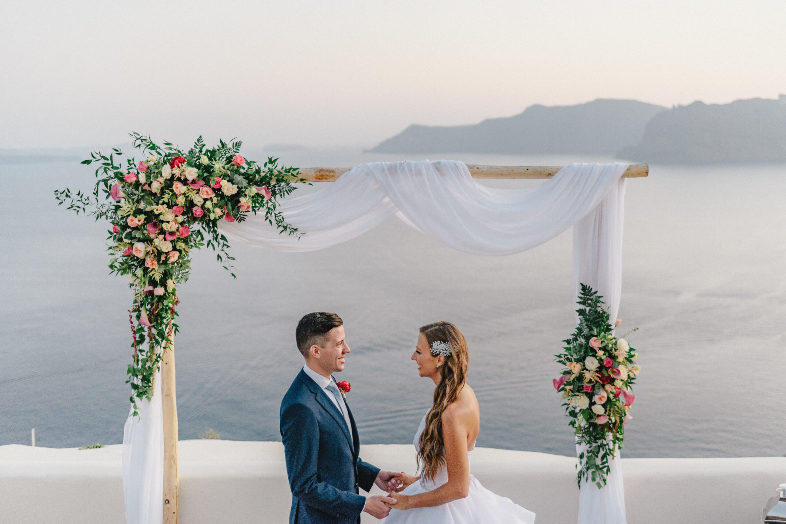 svatba Řecko Santorini Canaves Panorama