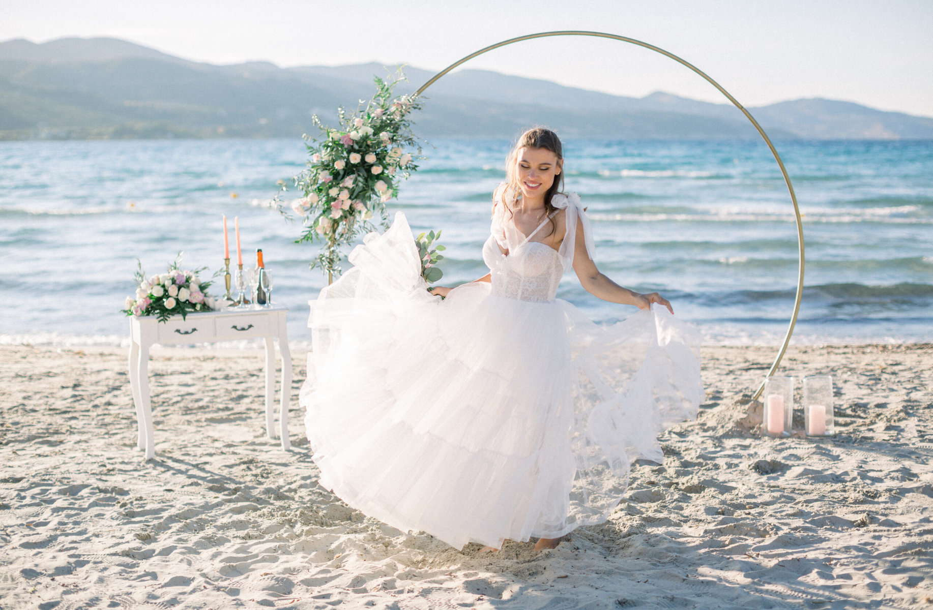 svatba Řecko Zakynthos na pláži Alykes