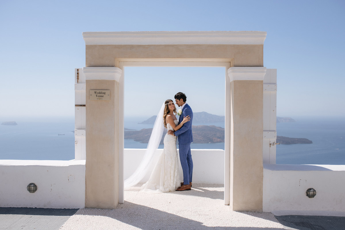 svatba Řecko Santorini Santo Wines