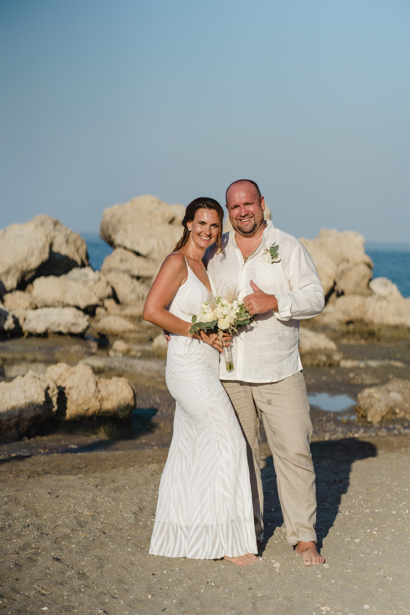svatba Řecko Rhodos pláž Kathara