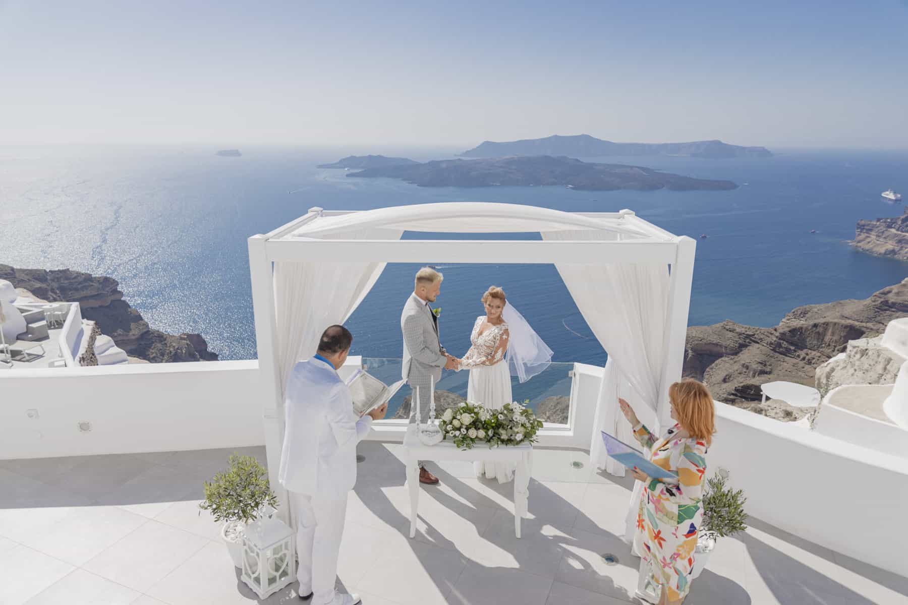svatba Řecko Santorini Villa Irini