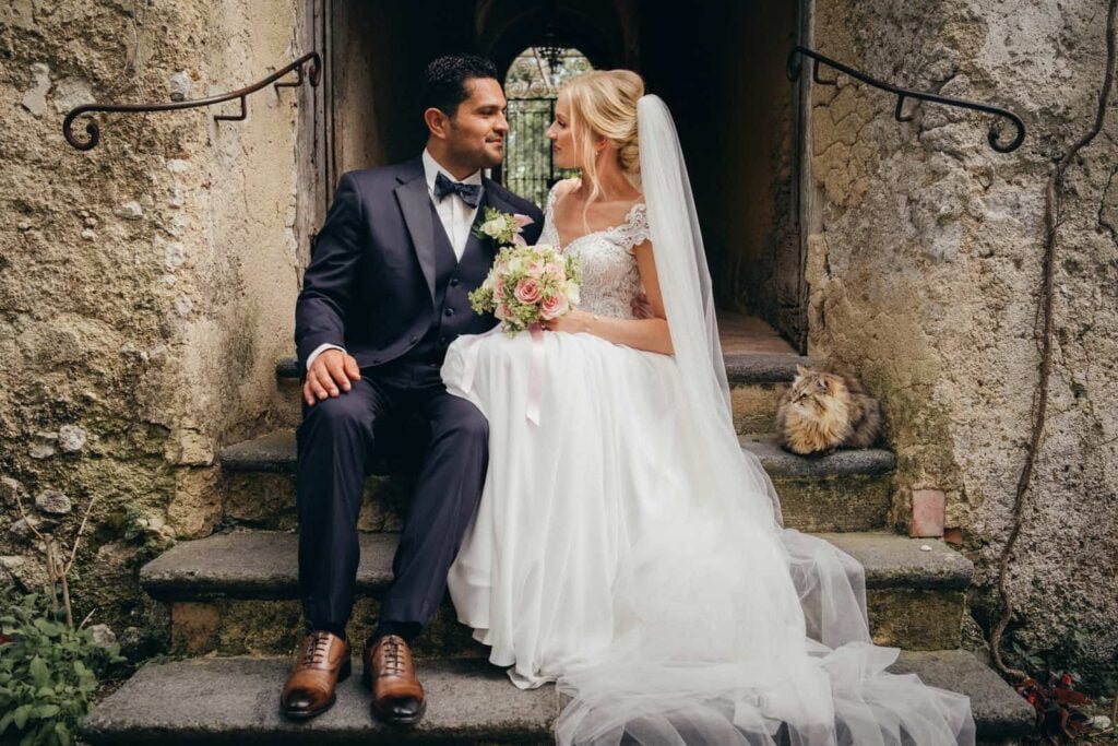 svatba v Itálii Amalfi v Ravellu