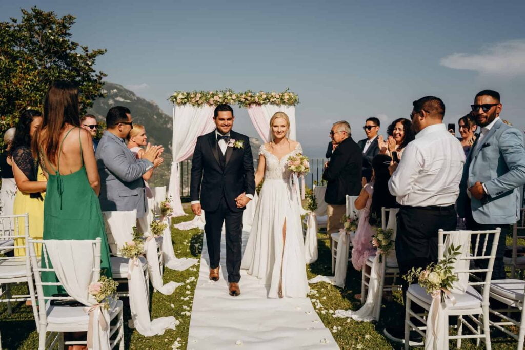 svatba v Itálii Amalfi v Ravellu