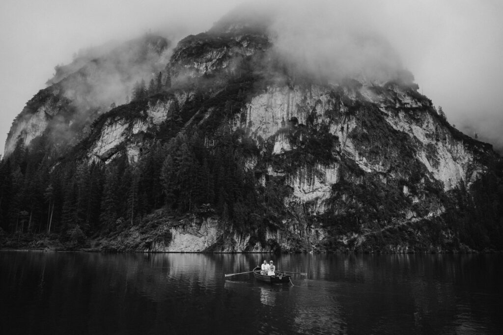 Svatba v Itálii u Lago di Braies