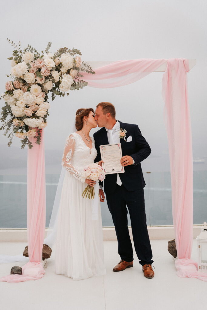 Svatba v Řecku na Santorini