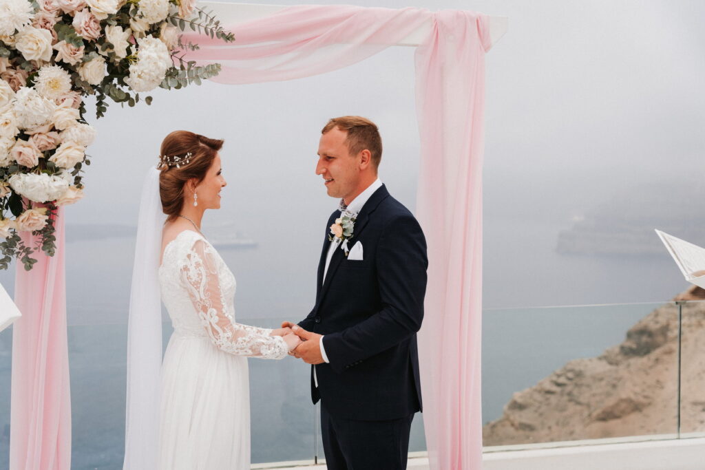 Svatba v Řecku na Santorini