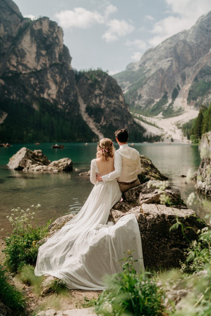 svatba v Itálii u Lago di Braies