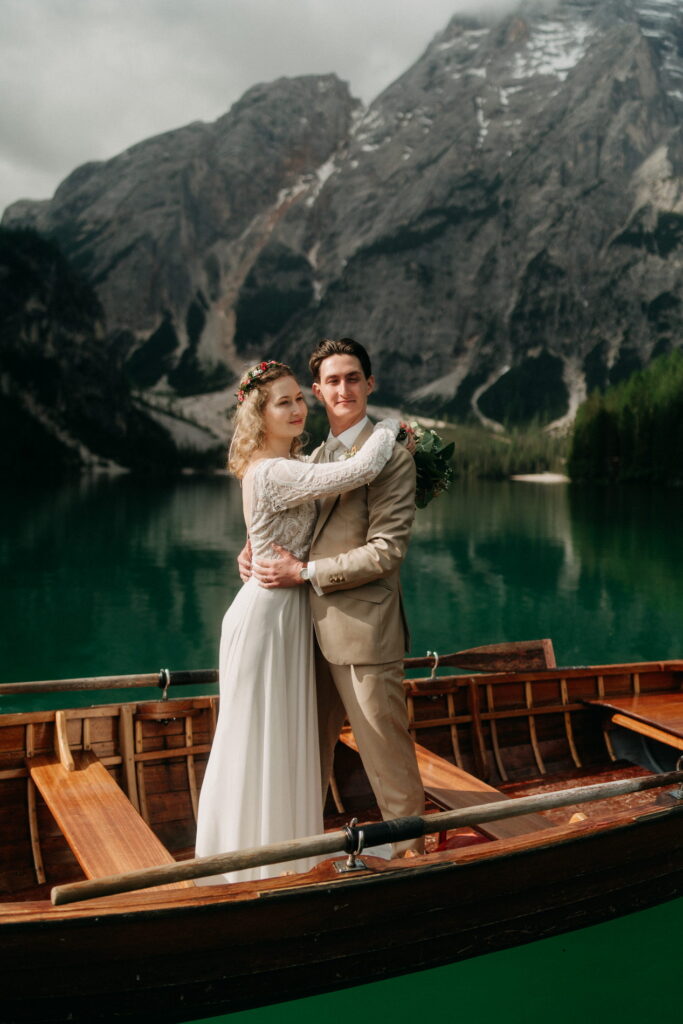 svatba v Itálii u Lago di Braies