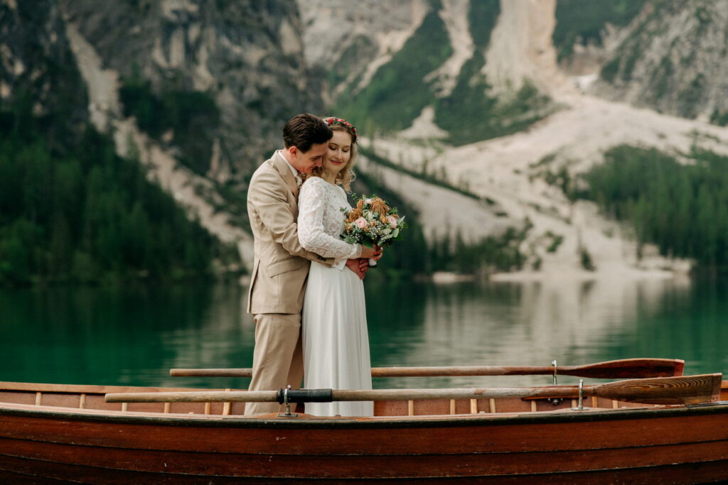 svatba v Itálii u Lago di Braies