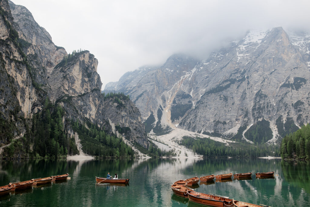 svatba v Itálii u Lago di Braies