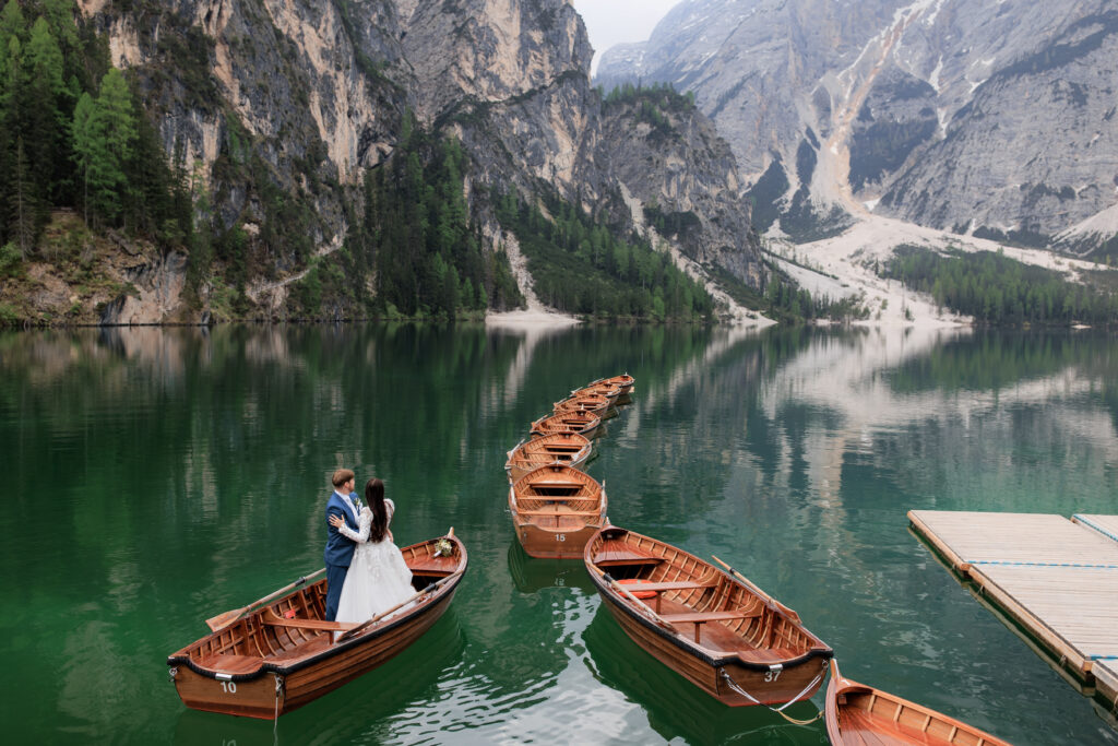 svatba v Itálii u Lago di Braies
