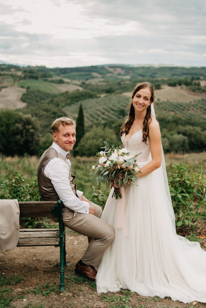 svatba v Itálii v Toskánsku