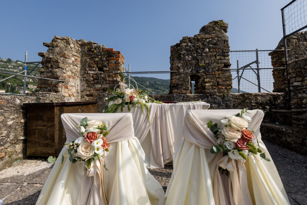 svatba v Itálii v jezera Lago di Garda v Torri del Benaco