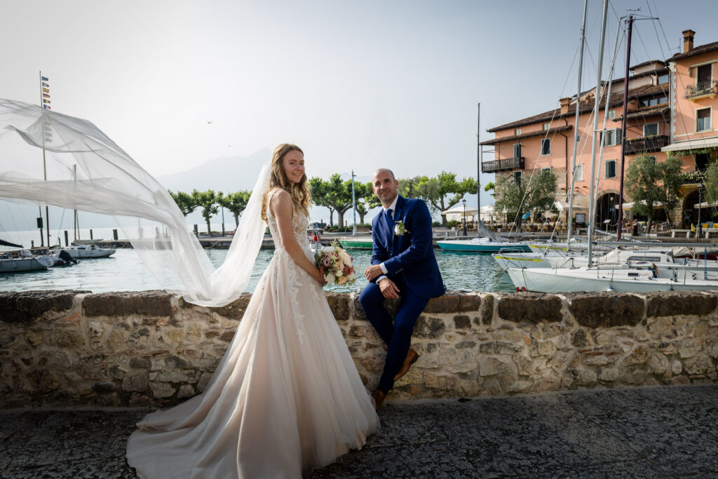 svatba v Itálii v jezera Lago di Garda v Torri del Benaco