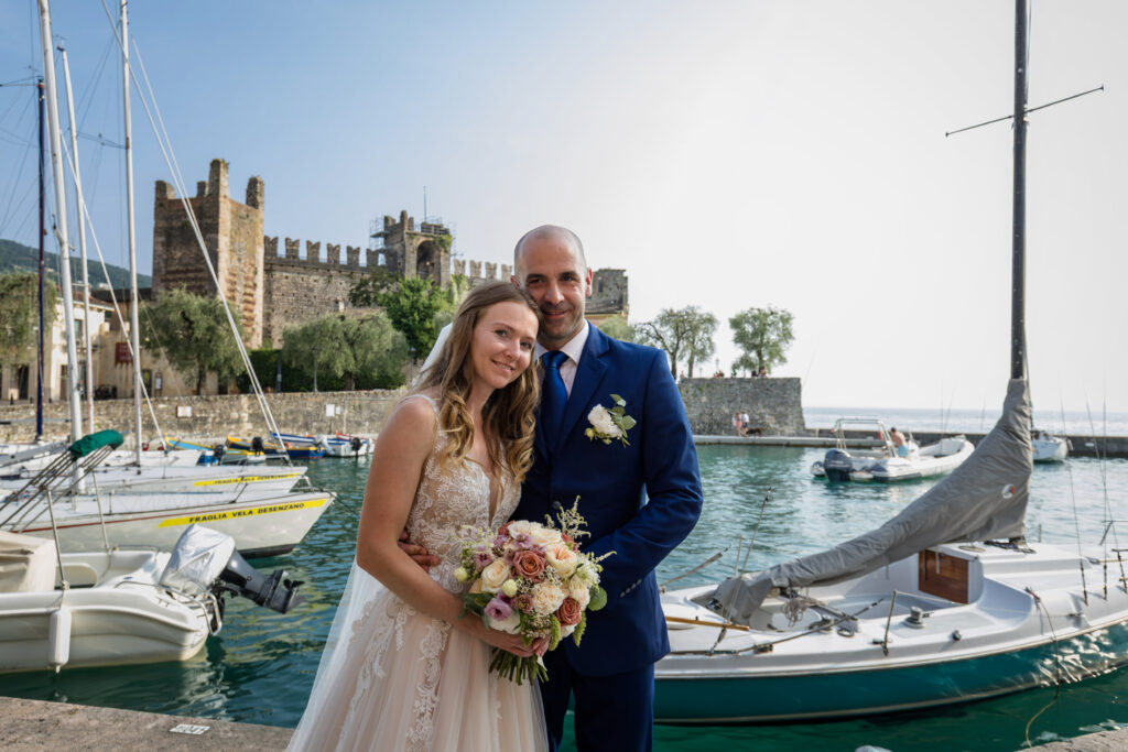 svatba v Itálii v jezera Lago di Garda v Torri del Benaco