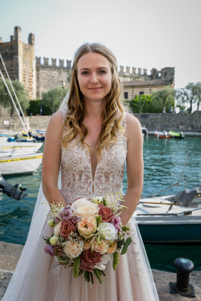 svatba v Itálii v jezera Lago di Garda v Torri del Benaco