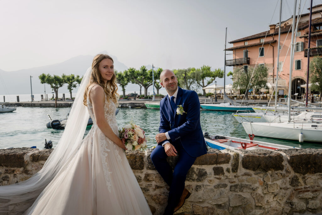 svatba v Itálii v jezera Lago di Garda v Torri del Benaco