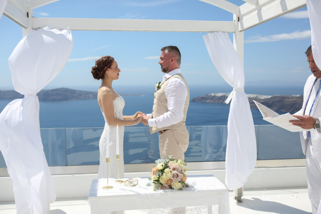 svatba v Řecku na Santorini