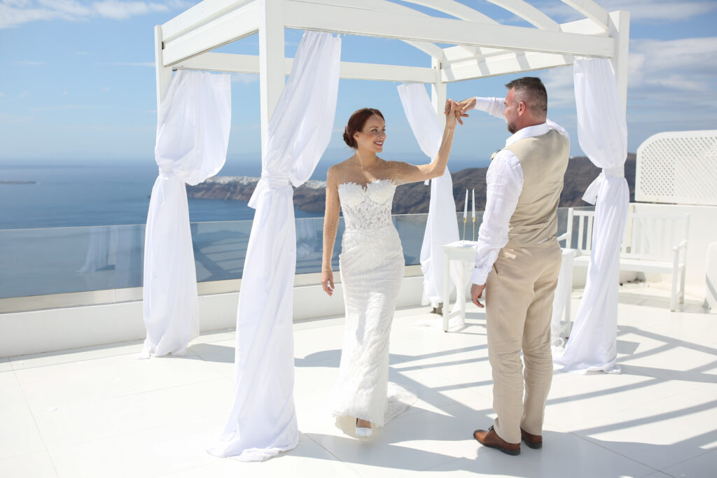 svatba v Řecku na Santorini