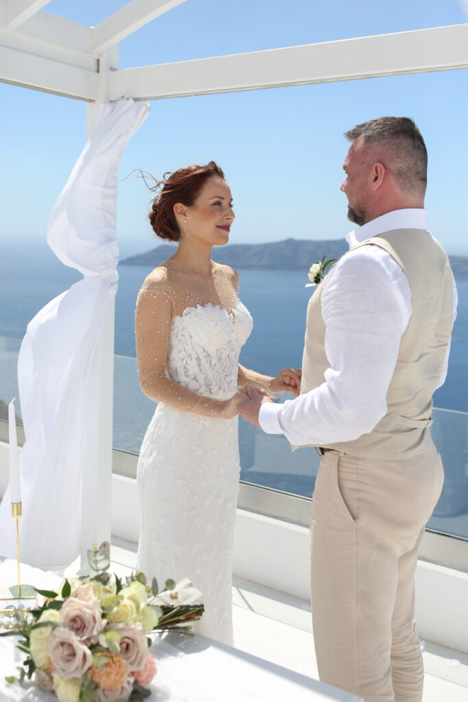 svatba v Řecku na Santorini