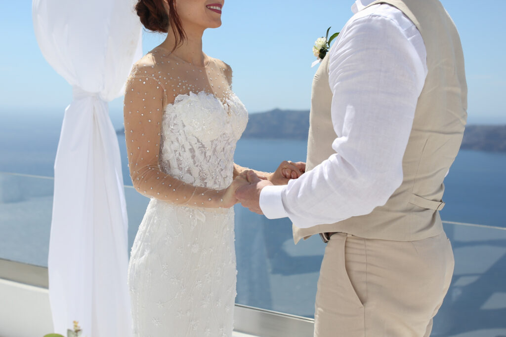 svatba v Řecku na Santorini