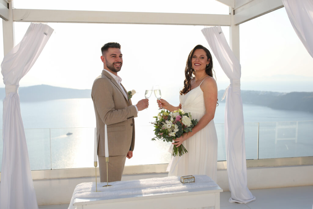 svatba v Řecku na Santorini