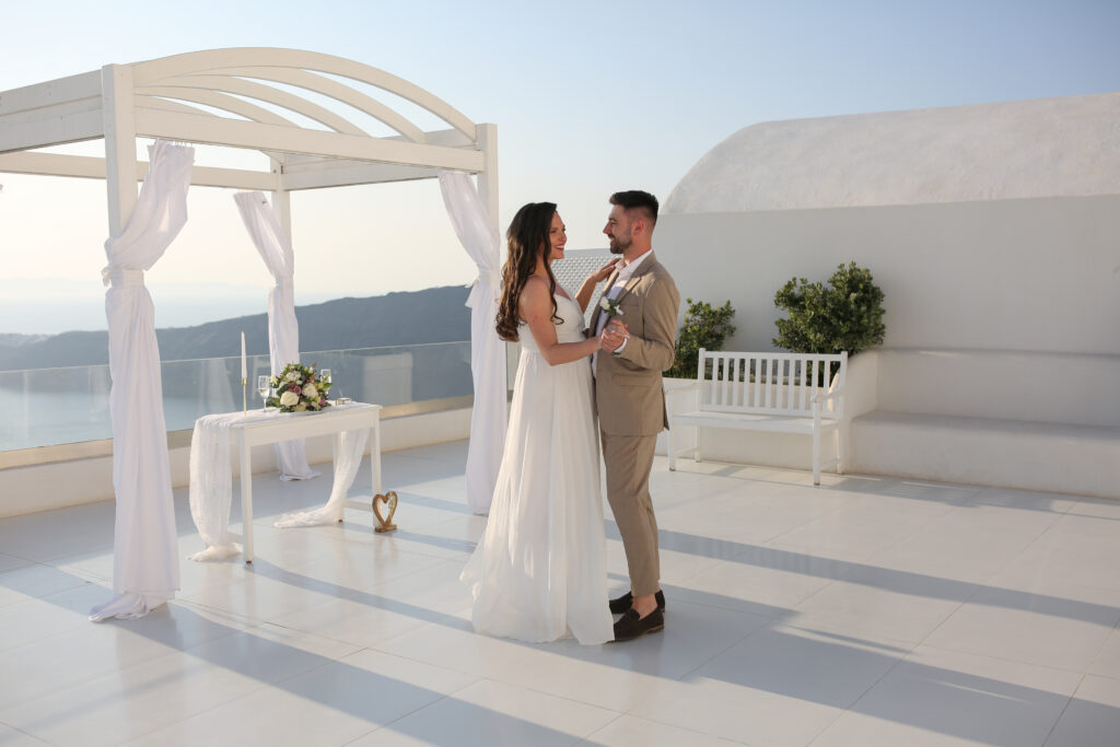 svatba v Řecku na Santorini