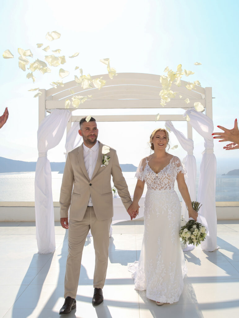 svatba v Řecku na Santorini
