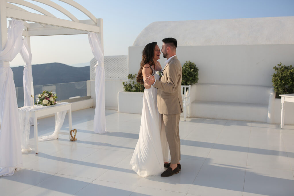 svatba v Řecku na Santorini