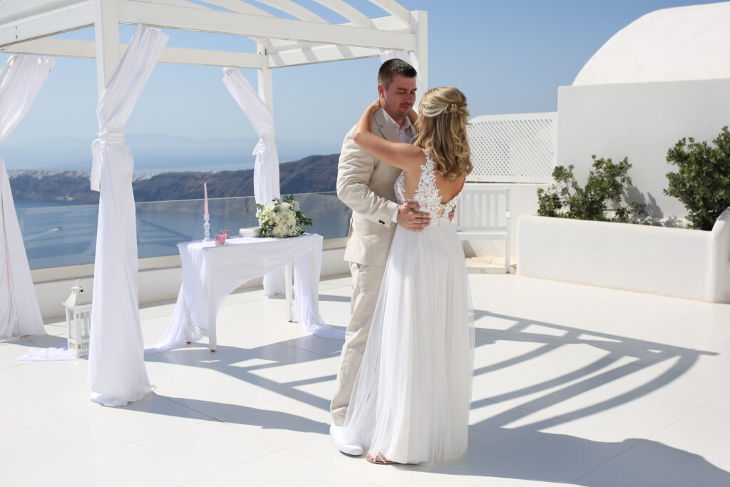 svatba v Řecku na Santorini