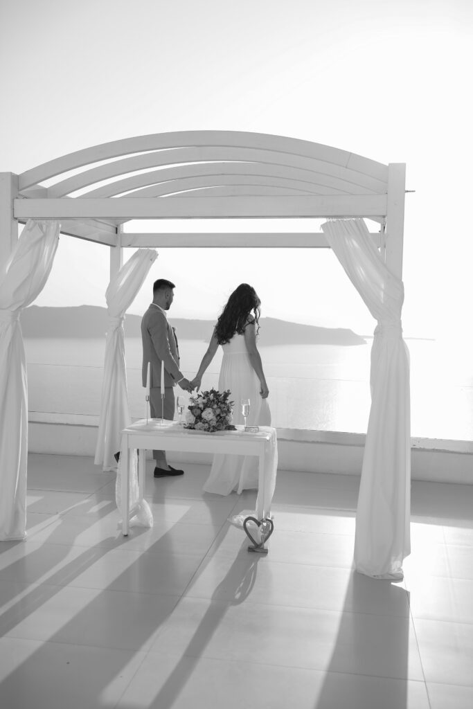 svatba v Řecku na Santorini