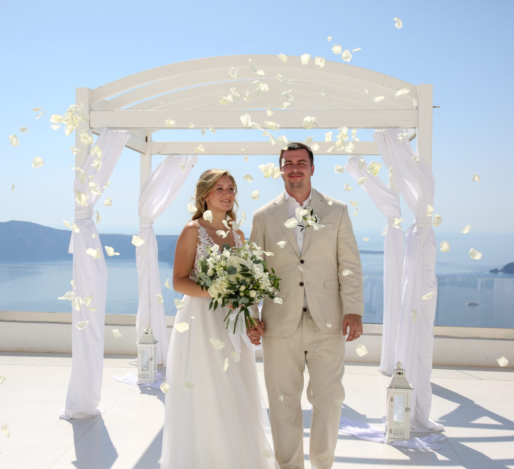 svatba v Řecku na Santorini