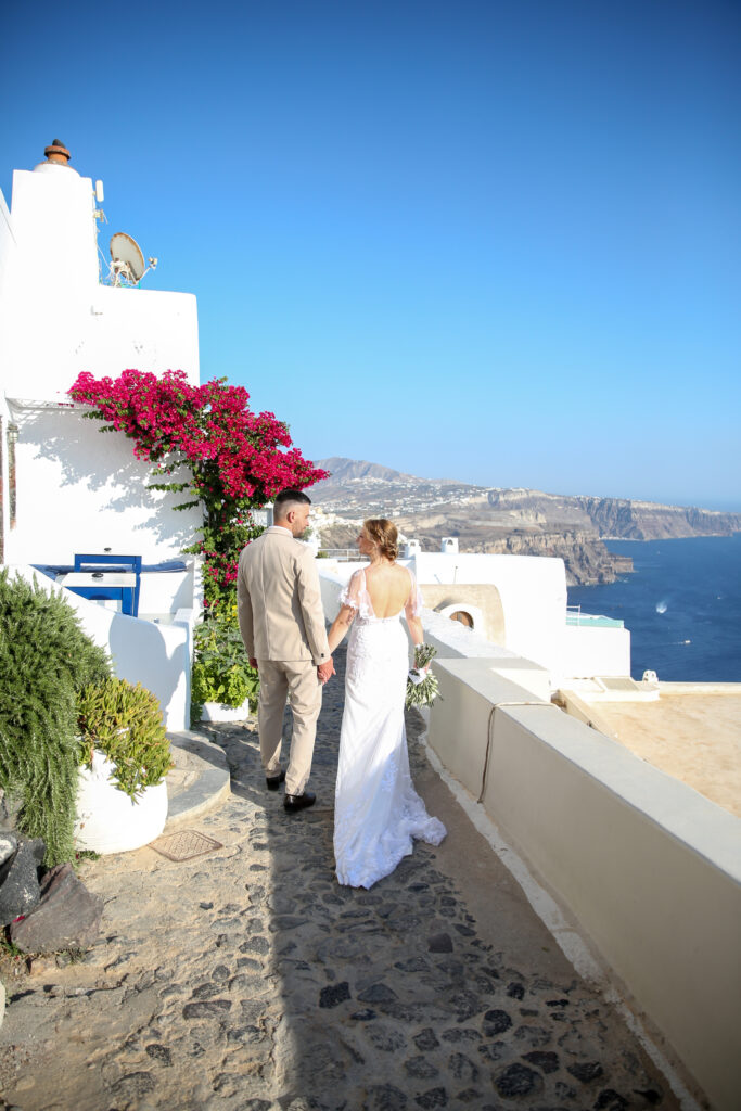 svatba v Řecku na Santorini