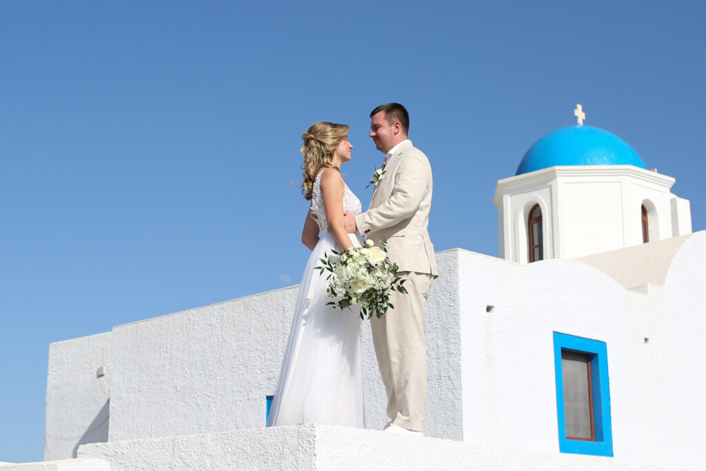 svatba v Řecku na Santorini