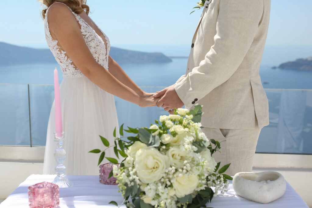svatba v Řecku na Santorini