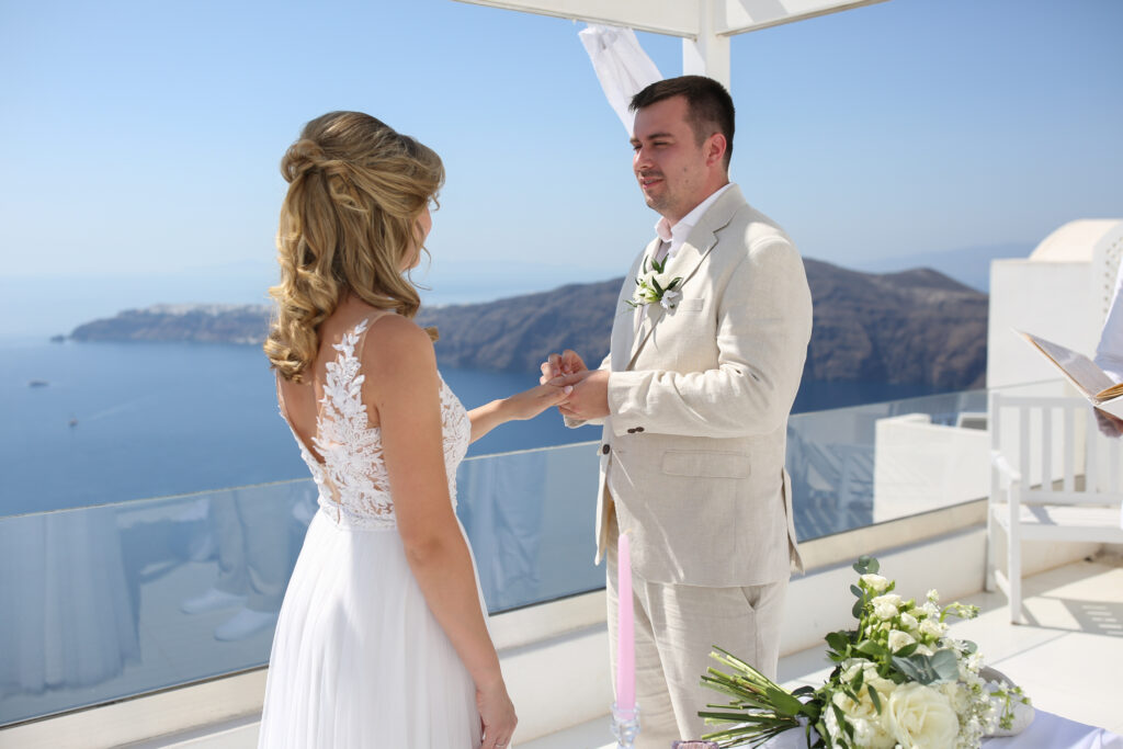 svatba v Řecku na Santorini