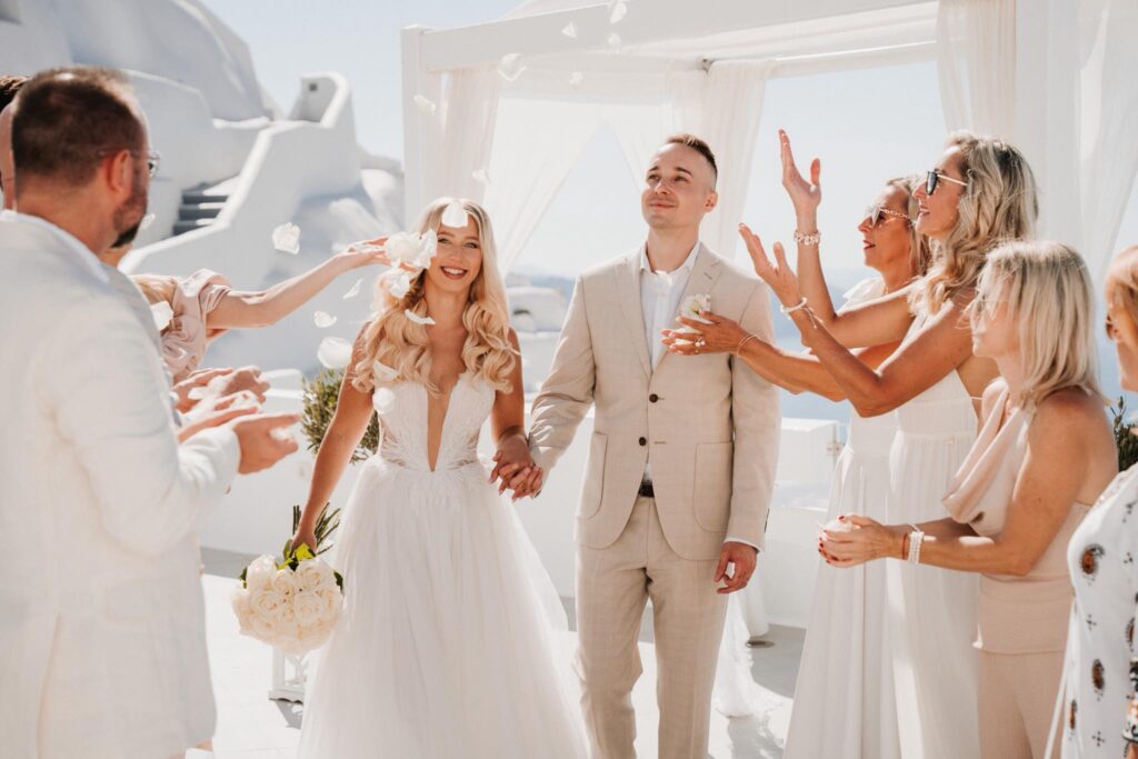 svatba Řecko Santorini