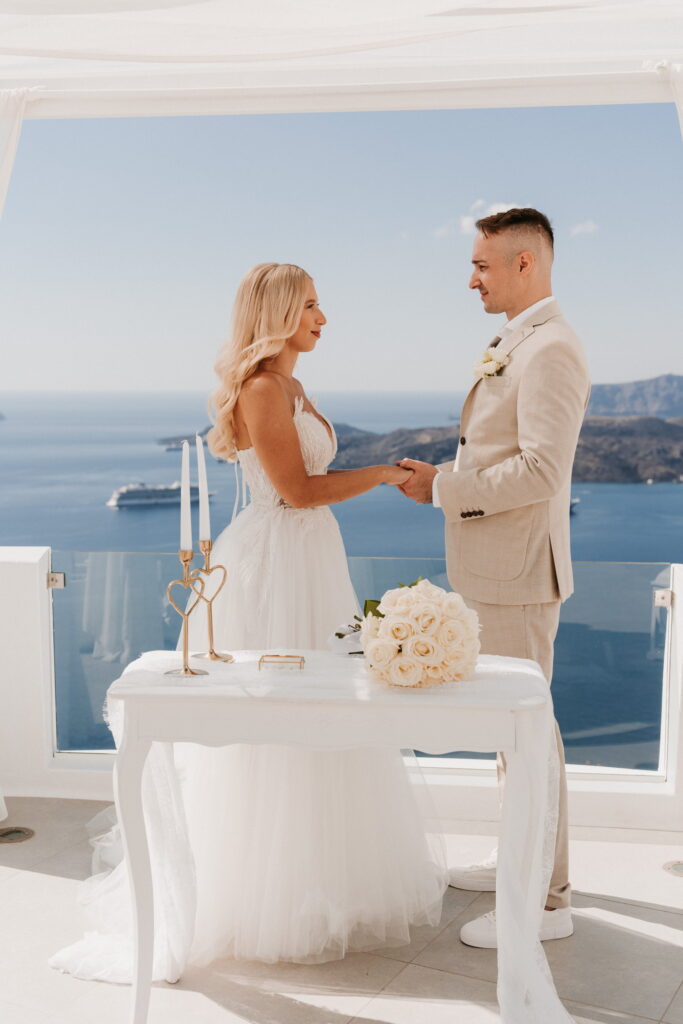 Svatba v Řecku na Santorini