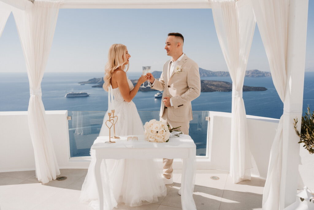 Svatba v Řecku na Santorini
