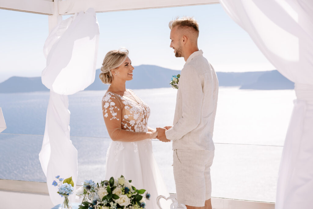svatba v Řecku na Santorini