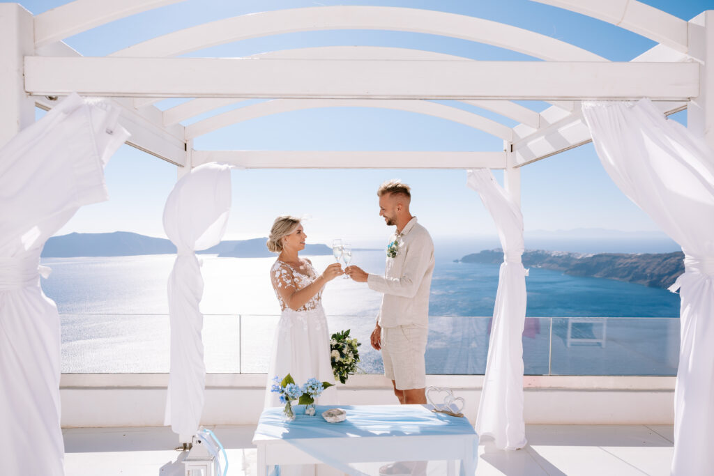 svatba v Řecku na Santorini