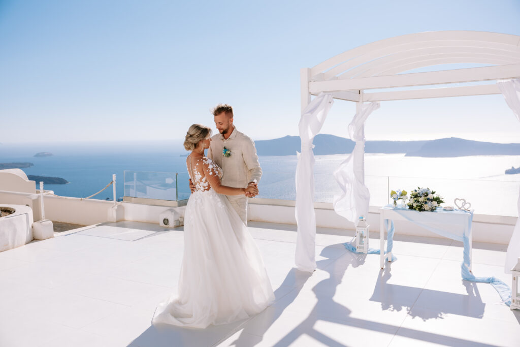 svatba v Řecku na Santorini