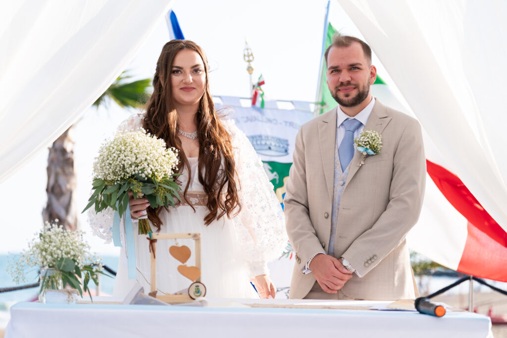 svatba v Itálii na pláži Cavallino