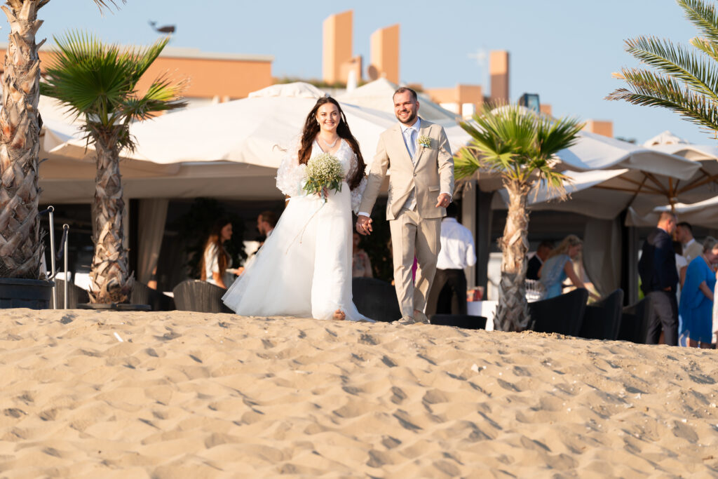 svatba v Itálii na pláži Cavallino