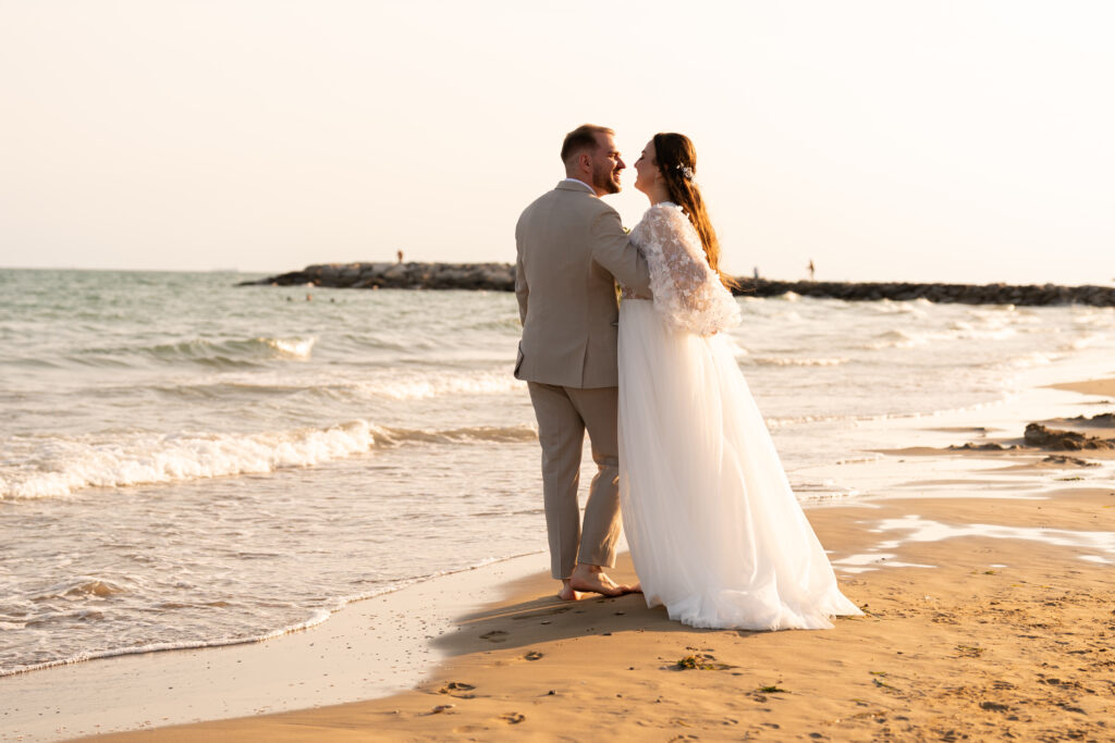 svatba v Itálii na pláži Cavallino