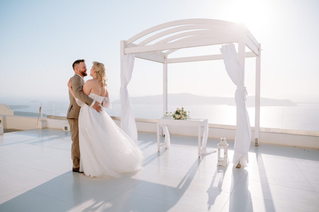 svatba v Řecku na Santorini