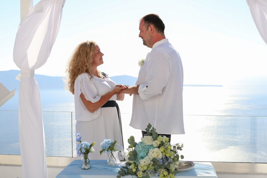 svatba v Řecku na Santorini